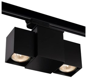 Shilo 6631 - Bodové svietidlo do lištového systému BIZEN 2xGU10/15W/230V čierna