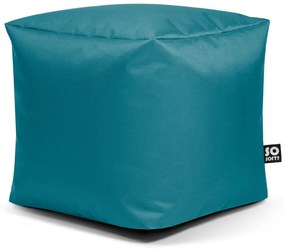 Tyrkysový detský sedací vak Cube M – So Soft?