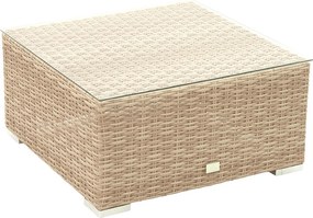 DEOKORK Ratanová variabilná zostava MALIBU pre 5 osôb (cappuccino)