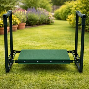 Záhradné sedadlo BestBerg BBTG-KP2 / 58 × 29,6 × 44 cm / zelená