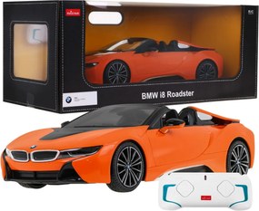 BMW i8 Roadster oranžový RASTAR model 1:12 Auto na diaľkové ovládanie + 2,4 GHz diaľkové ovládanie