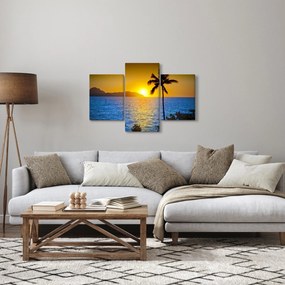 Obraz - Západ slnka nad morom (90x60 cm)