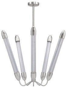 Oceľové závesné svietidlo v striebornej farbe so skleneným tienidlom ø 86 cm Lemon Squeeze – UMAGE