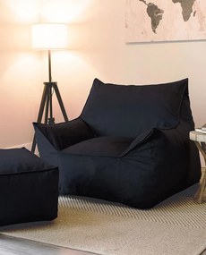 Relaxačné kreslo Castula (čierna). Akcia -15%. Vlastná spoľahlivá doprava až k Vám domov. 1087808