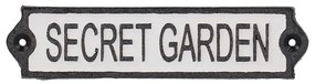 Liatinová ceduľa 21x5 cm Secret Garden – Esschert Design