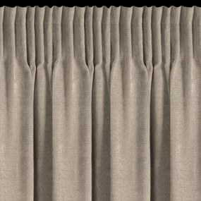 ZÁVES NA PÁSKE NILO 140X270 CM TMAVOBÉŽOVÁ