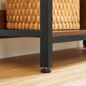 Knižnica NAVARO hnedá/čierna