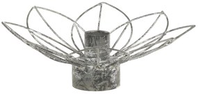 Zinkový antik kovový svietnik na úzku sviečku kvetina Flia - Ø 15*7cm