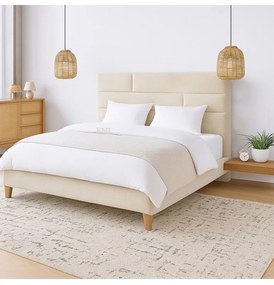Posteľ čalúnená CALMIRA 180x200 cm s úložným priestorom