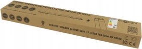 ECOLIGHT Hermetické svietidlo 60cm + 2x LED trubica studená biela - SET