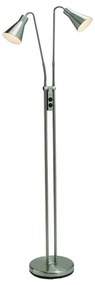 Stojacia lampa v striebornej farbe s kovovým tienidlom (výška 150 cm) Odense – Markslöjd