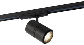 Moderný 3-fázový koľajnicový systém čierny so 4 reflektormi 3000-4000K - Ruler