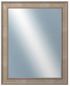 DANTIK - Zrkadlo v rámu, rozmer s rámom 40x50 cm z lišty TOOTH malá strieborná (3162)