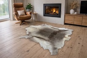 Koberec RENIFER POK011 PREMIUM sivý / biely
