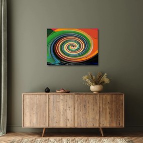 Abstraktný obraz - farebná špirála (70x50 cm)