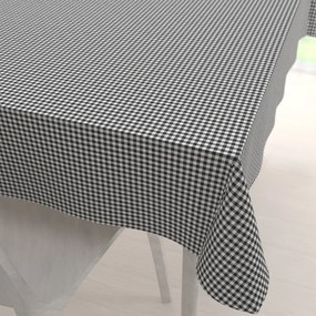 Biante Dekoračný obdĺžnikový obrus Rebeka RE-012 Sivo-biela kocka malá 120x200 cm