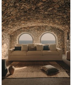 Béžová ľanová pohovka 340 cm Nora – Kave Home