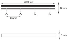 LED Pásik NEON 5 m LED/23W/12V IP65 zelená