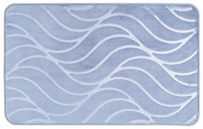 Modrá kúpeľňová predložka z pamäťovej peny 50x80 cm Tropic - Wenko