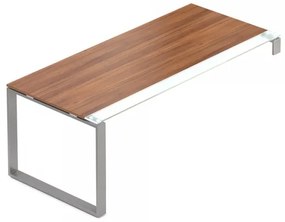 Stôl Creator 200 x 90 cm, sivá podnož, 1 noha