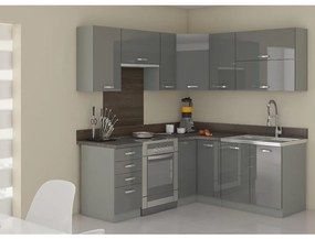 Rohová kuchynská linka Grey 190x170