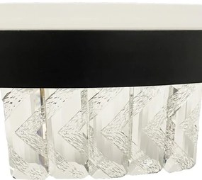 LED Stmievateľný luster na lanku LED/90W/230V 3000-6500K čierna + diaľkové ovládanie