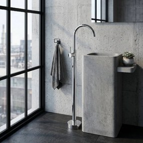 Rea Lungo, voľne stojaca umývadlová batéria, chrómová, REA-B4306