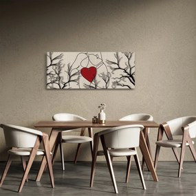 Obraz - Zamilovaný pár (120x50 cm)