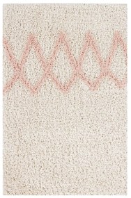 Ružovo-krémový prateľný ručne tkaný bavlnený koberec 120x160 cm Atlas Natural – Lorena Canals