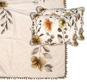 Prikrývka na posteľ a 2x obliečka na vankúš Flower Bulb - 230*250 cm / 50*70 cm