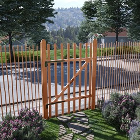 vidaXL Jednokrídlová brána, impregnované drevo, 100x150 cm