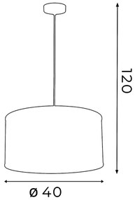 Luster FELIX 1xE27/60W/230V čierna