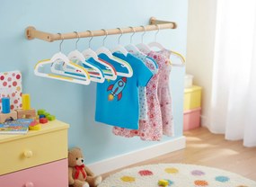 Sada 30 ks dětských ramínek KIDSI vícebarevná