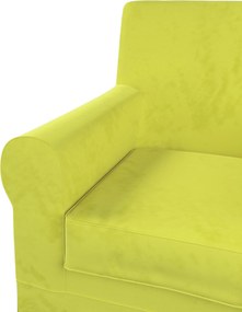 Poťah na kreslo Ektorp Jennylund farba produktu zelená látka lesklá, zamatová