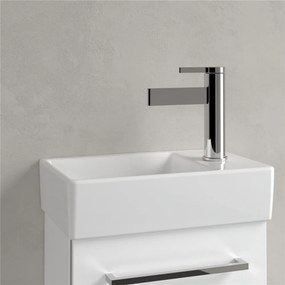 VILLEROY &amp; BOCH Avento závesné umývadielko s otvorom vpravo, bez prepadu, 360 x 220 mm, biela alpská, 43003L01
