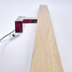 Brilagi-LED Kúpeľňové osvetlenie zrkadla WOODY MIRROR LED/15W/230V IP44 dub/chróm