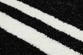 Detský koberec LIMA M138A čierny / biely