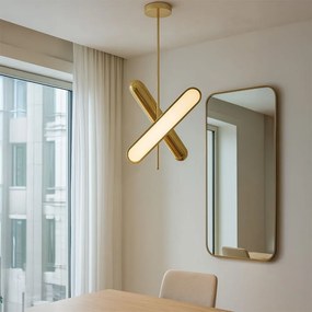 Toolight - LED závesné svietidlo APP832-CP, zlatá, OSW-01049