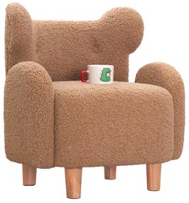 Detské kreslo TOBI hnedé