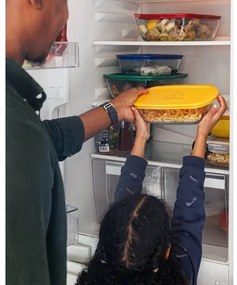 SADA 2x sklenených dóz na potraviny PYREX 1,2/2,5 l