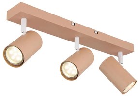 Globo 57911-3P - Bodové svietidlo ROBBY 3xGU10/25W/230V oranžová