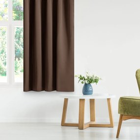 Hnedý zatemňovací záves 140x245 cm Eyelets – Restilo