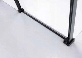 BPS-koupelny Obdĺžnikový sprchový kút HYD-OK15C 120x80 čierna/transparent - bez vaničky