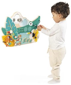 Activity Board - drevená motorická hra s aktivitami - krokodíl