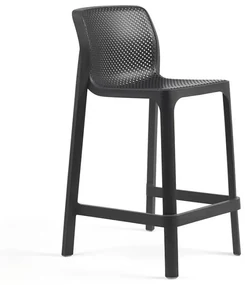 NET STOOL MINI záhradná barová stolička bez podrúčok antracite