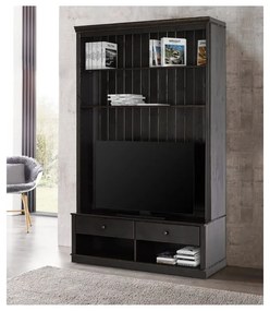 Hnedá TV zostava z borovicového dreva 140x223 cm Anita – Støraa