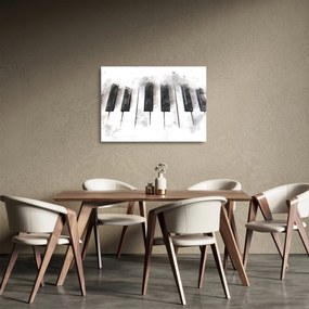Sklenený obraz - Piano, aquarel (70x50 cm)