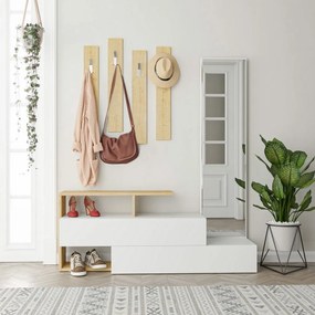 Predsieňová zostava Ramda White and Oakfarbe