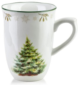 Vianočný hrnček Santa Lila 220 ml bielo-zelený