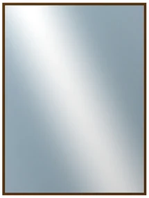 DANTIK - Zrkadlo v rámu, rozmer s rámom 60x80 cm z lišty Hliník hnedá (7269211)